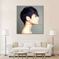 On the Edge Short Hairsyle Barber Haircuts Block Giant Wall Art Poster (P-1374)